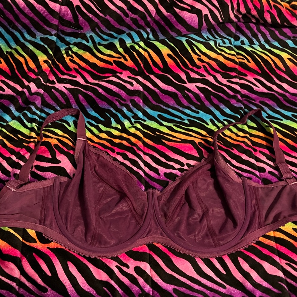 Pour Moi 34H EUC Underwire Maroon/Purple Bra